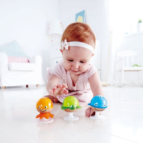 Hape - Stay-Put Rattle Set