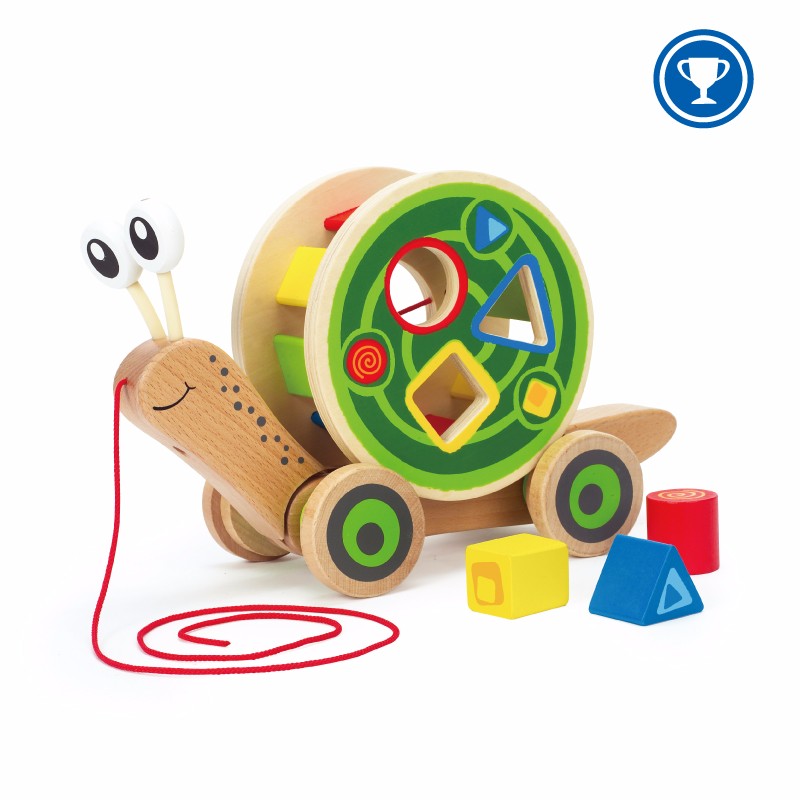 Hape - Walk Along Snail - Shape Sorte