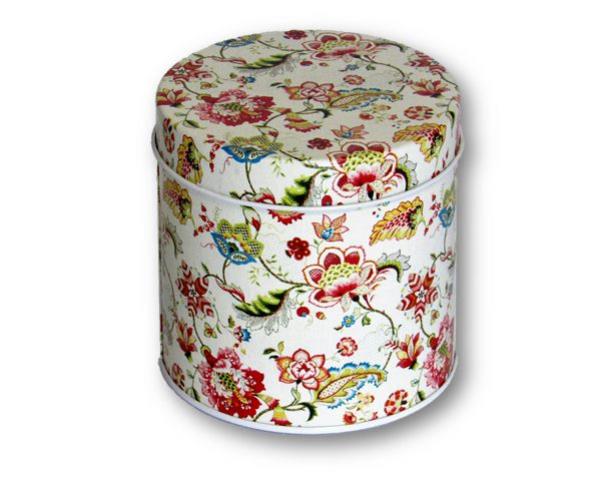 Round Tin Vintage Garden