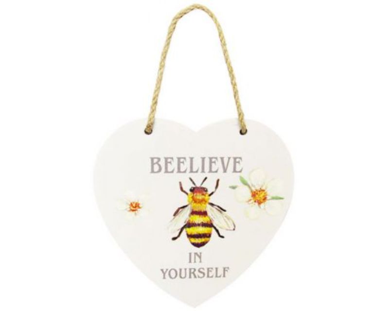 Bee Heart Hanger Beelieve