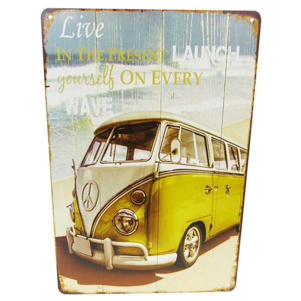 Wall Art - Art Tin Combi Yellow Sign