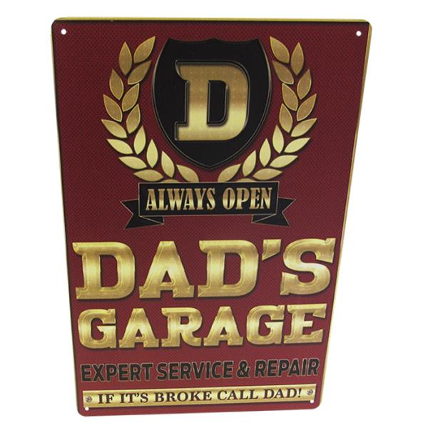 Wall Art - Art Tin Dad's Garage Award