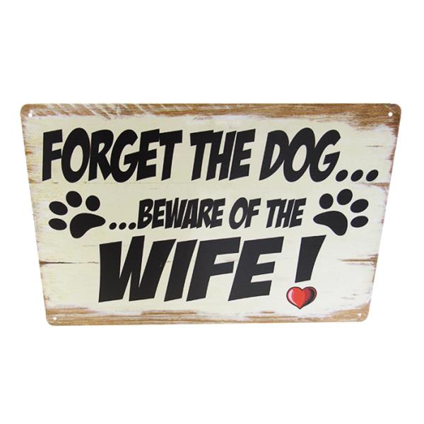 Wall Art - Art Tin Forget the Dog