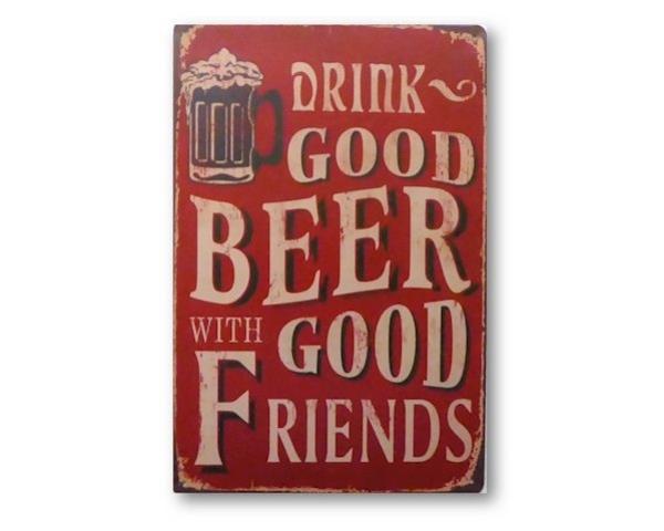 Art Tin Good Friends Sign