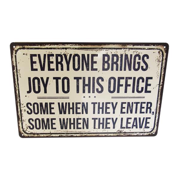 Wall Art - Art Tin Office Joy