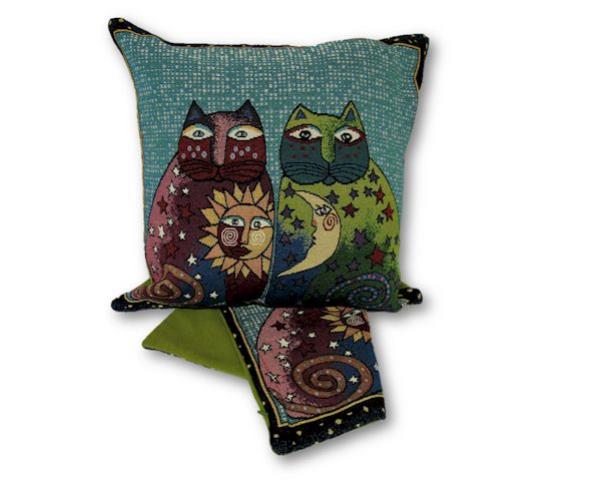 Cushion Cover Sun & Moon Cats