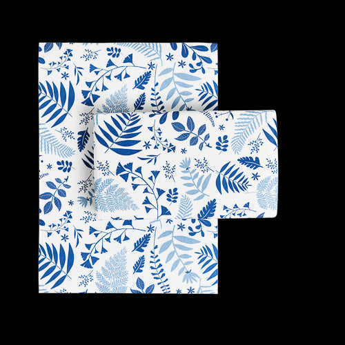 Elegant Wedgewood Wrapping Paper on a 50M roll, made from premium eco-friendly kraft paper, perfect for stylish gift presentation.