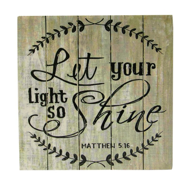 Ceramic message tile wall hanging with light shine finish, measuring 9.5cm, designed for home decor and inspiration.