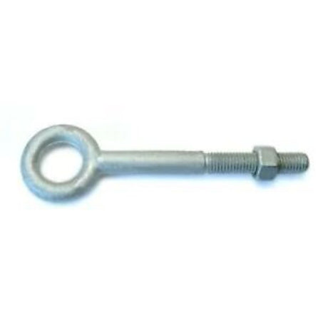 Hot-dipped galvanised eye bolt and nut, 6 x 3/8 inch, designed for heavy-duty anchoring and lifting applications.