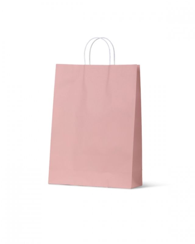 Paper Bags - Earth Collection Dusty Pink Large - 100 units