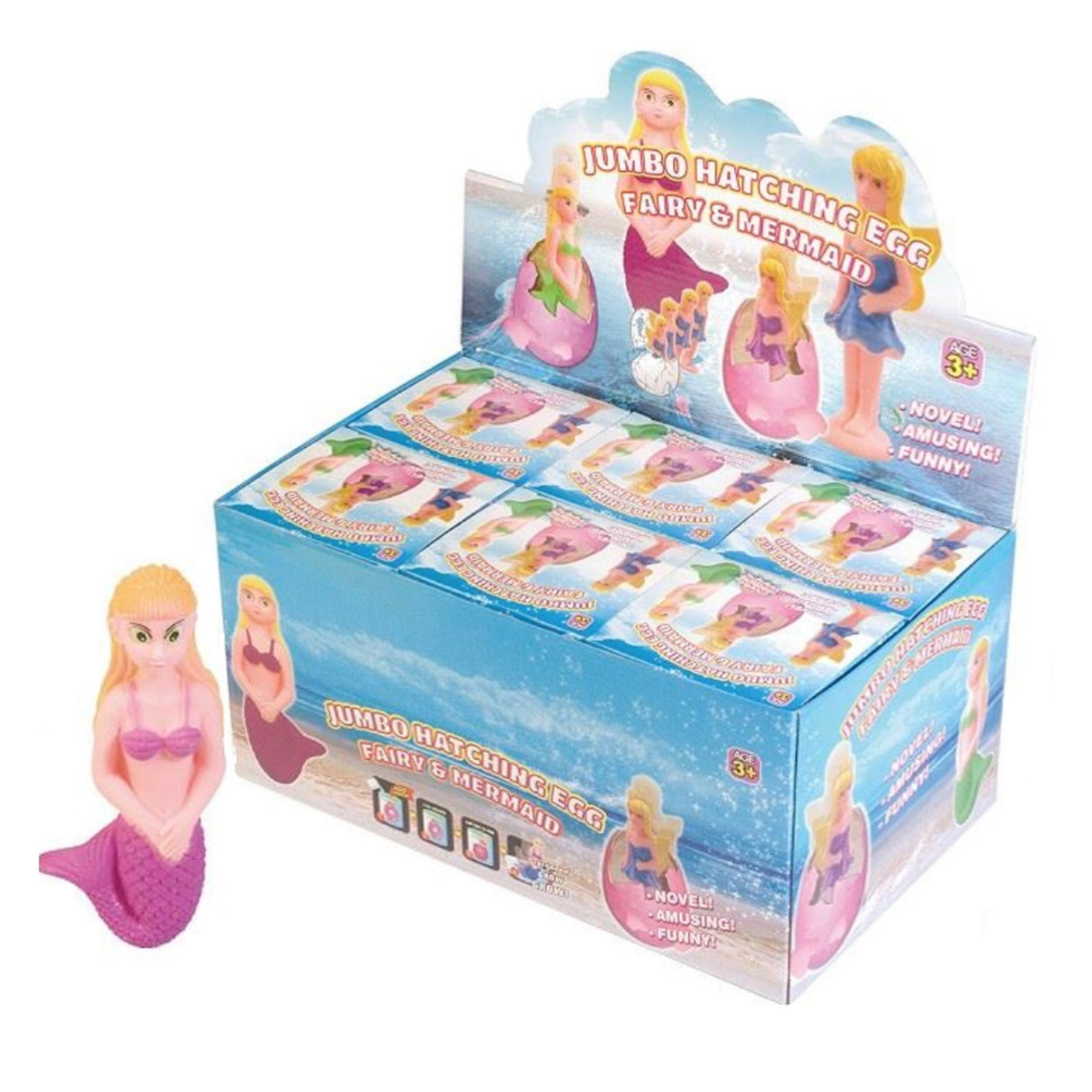 Growing Jumbo Mermaid Egg Display - 12 pcs