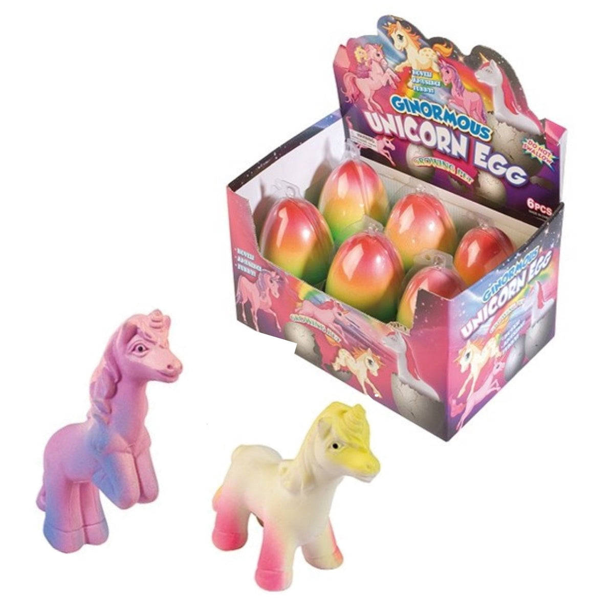 Growing Jumbo Unicorn Egg Display 12pc
