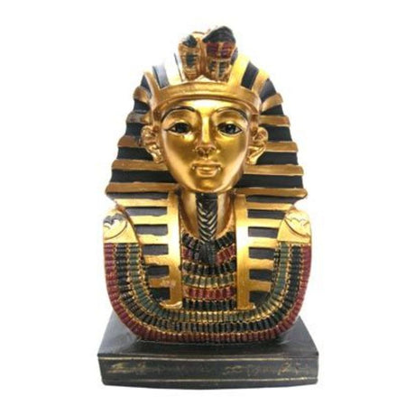 Detailed 11cm Tutankhamun figurine showcasing hieroglyphics and vibrant colors, perfect for collectors and history enthusiasts.