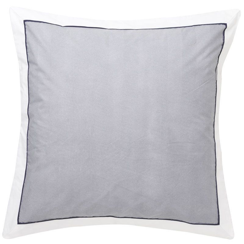 European Pillowcase - Essex Navy by Logan & Mason