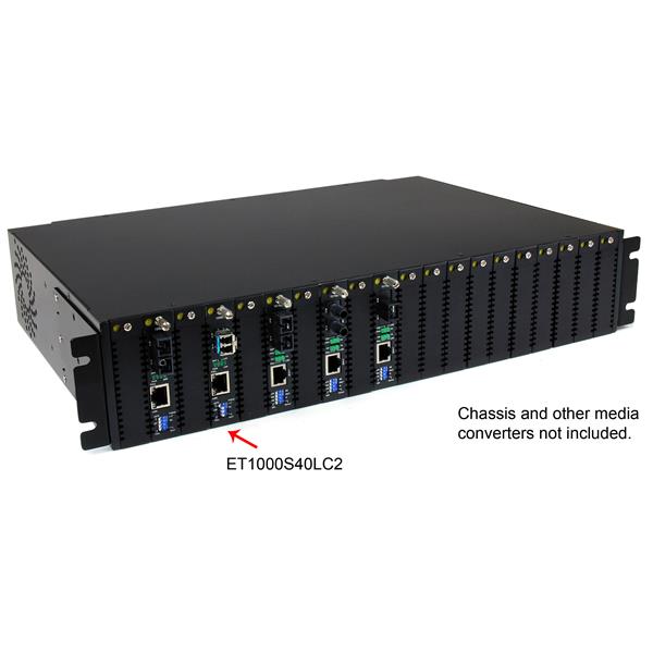 1000 Mbps Gigabit Single Mode Fiber Media Converter LC 40 km