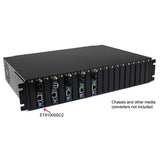 Gigabit Ethernet Multi Mode Fiber Media Converter SC 550m - 1000 Mbps