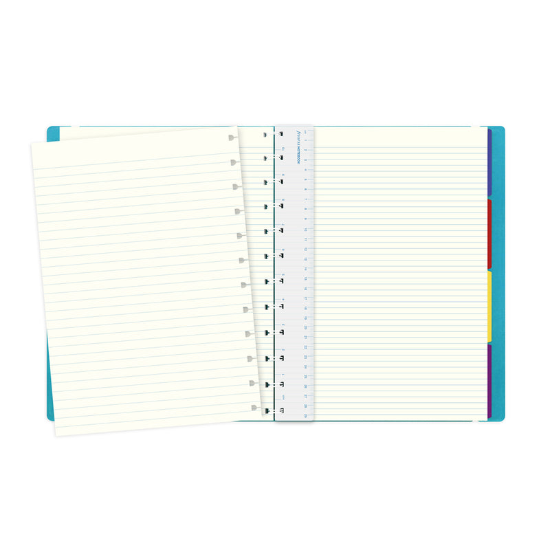 Filofax Notebook A4 Aqua Lined