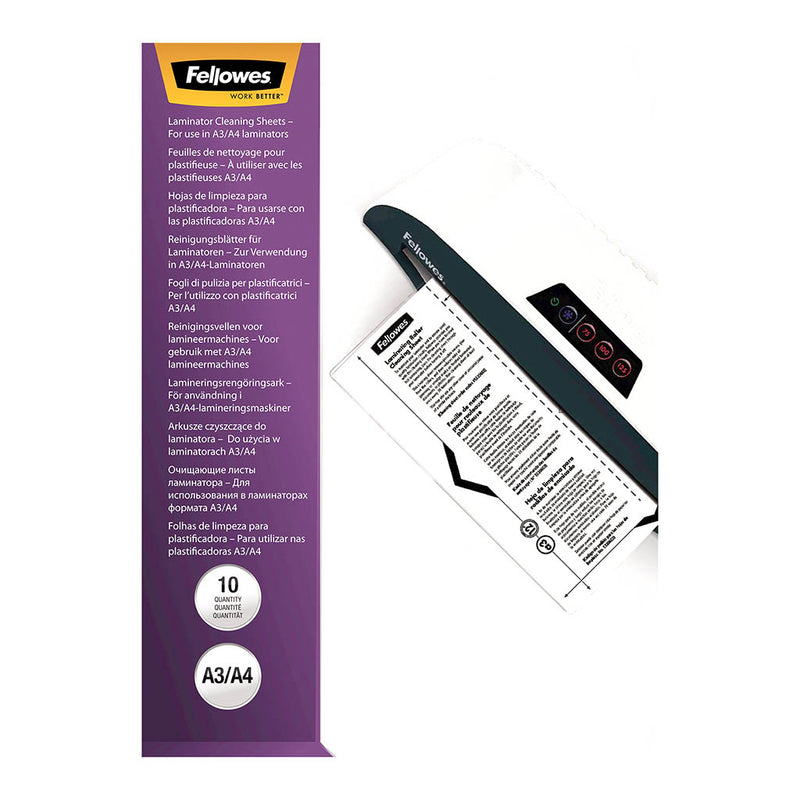 Fellowes Laminator Cleaning and Carrier Sheets A4 Pack 10