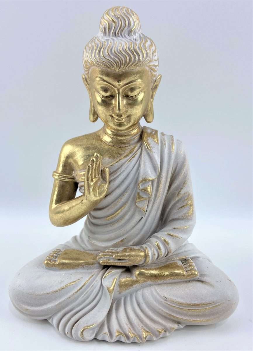 Ornament - Buddha Meditating Gold (25cm)