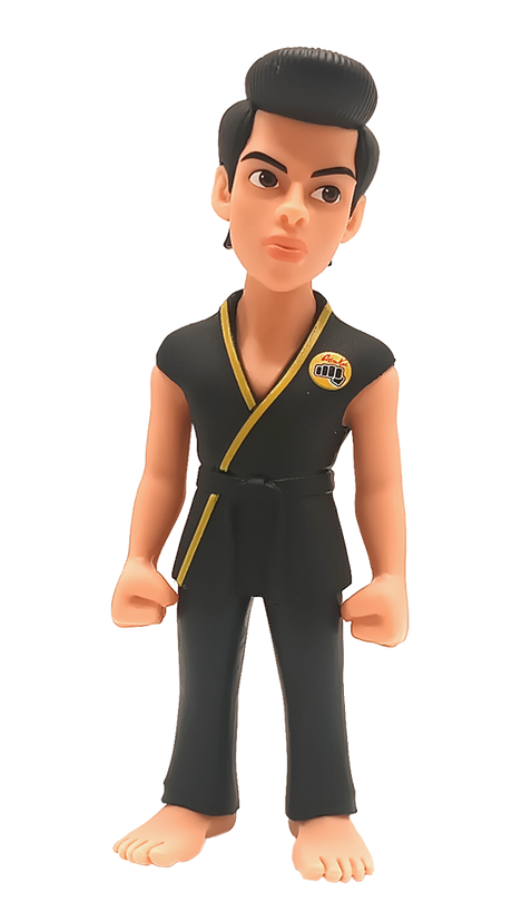MINIX Cobra Kai Miguel Diaz figurine, 12cm tall, showcasing his iconic look for fans and collectors.