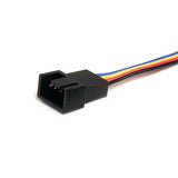 30cm 4-pin fan power splitter cable, connects two PWM fans to one motherboard connector for optimized cooling and airflow.