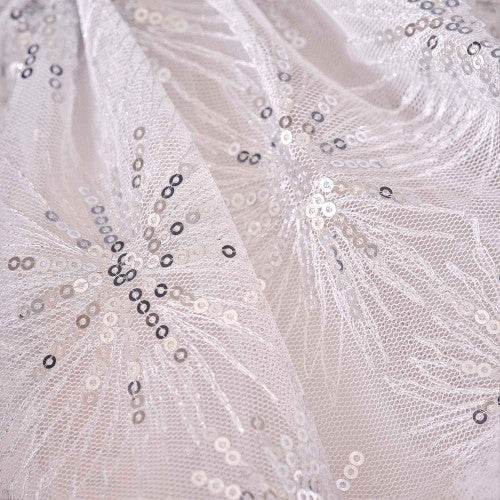 Fancy Dress White & Silver Sparkle Fairy Princess Costume Cape