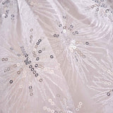 Fancy Dress White & Silver Sparkle Fairy Princess Costume Cape