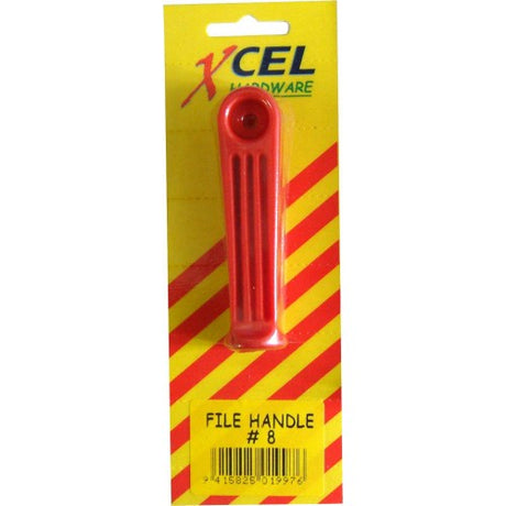 Durable plastic file handles for medium files, designed for easy carrying and compatibility with most file tangs.