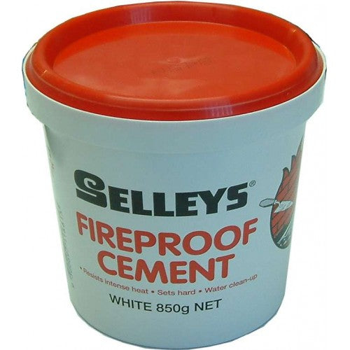 Selleys Fire Cement 850g, a durable fireproof filler for high-temperature repairs in fireplaces and metal structures.