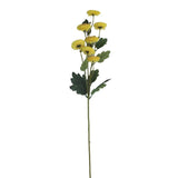 Artificial Flowers - Chrysanthemum Branch in Yellow