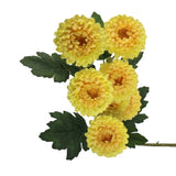 Artificial Flowers - Chrysanthemum Branch in Yellow