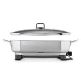 Sunbeam Ellise Stainless Steel Frypan with durable design, quick-heating, cool touch handles, and dishwasher-safe convenience.