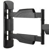 Articulating arm TV wall mount for 32"-55" screens, supports up to 77lbs with full-motion adjustability and cable management.