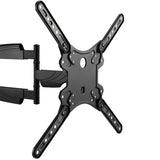 Articulating arm TV wall mount for 32"-55" screens, supports up to 77lb, tilts & swivels for optimal viewing angles.