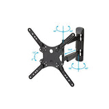 Articulating flat-screen TV wall mount for 32" to 55" TVs, extending 19.8" for optimal viewing angles and cable management.