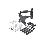 Articulating arm flat-screen TV wall mount for 32"-55" TVs, supports 77lb, swivels, tilts, and offers cable management.