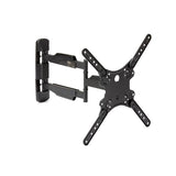 Articulating arm flat-screen TV wall mount for TVs 32"-55", supports up to 77lb with cable management features.