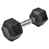 Rubber Hex Dumbells 9kg Ea