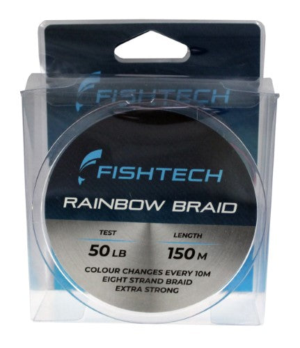 Fishtech Rainbow Braid 50lb 150m