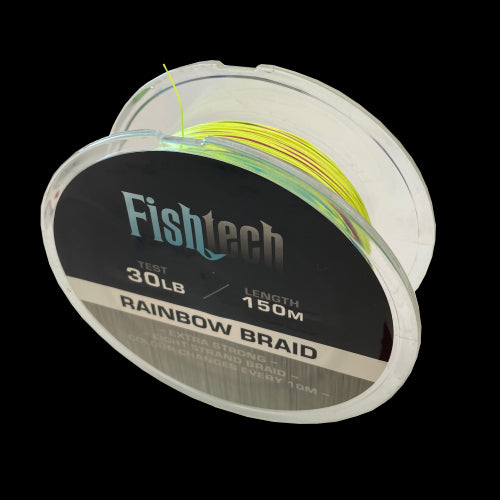 Fishtech Rainbow Braid 30lb 150m