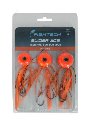 Fishtech Slider Jig Value Pack - Orange