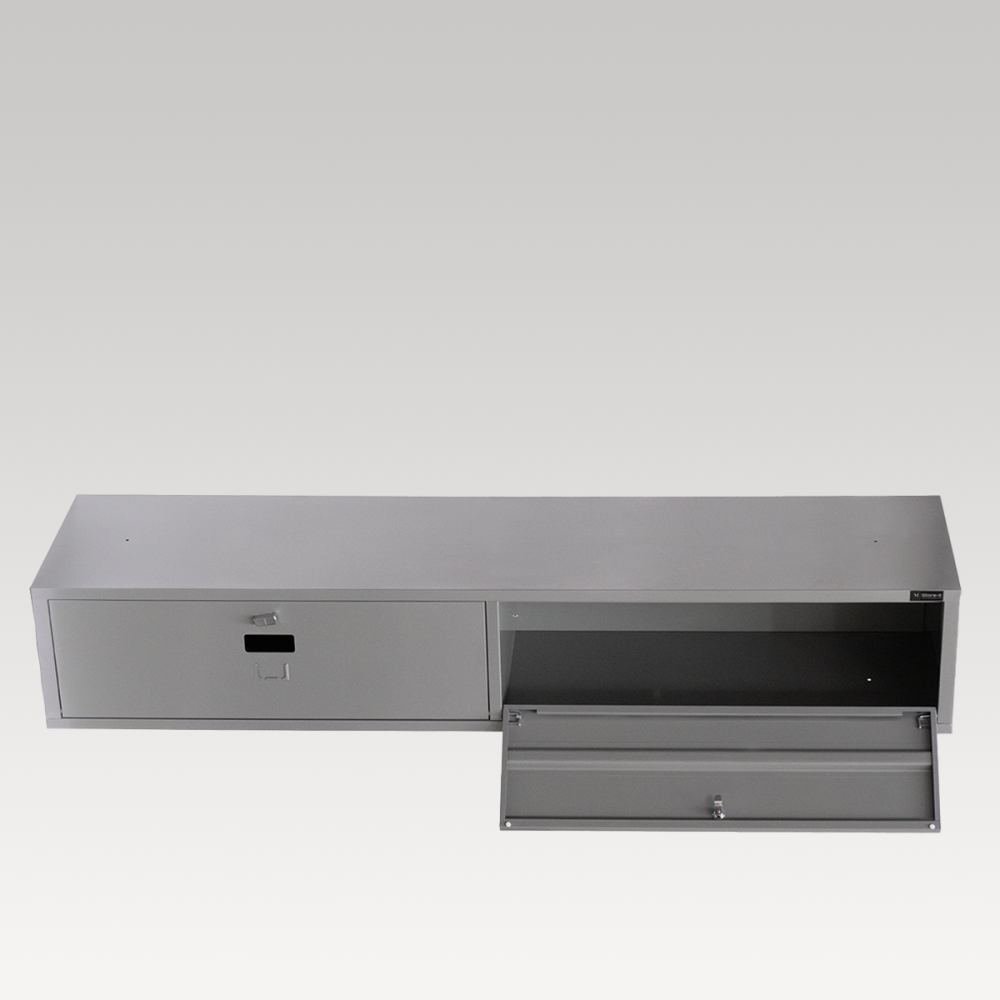 2 Door Underbed Locker - Grey