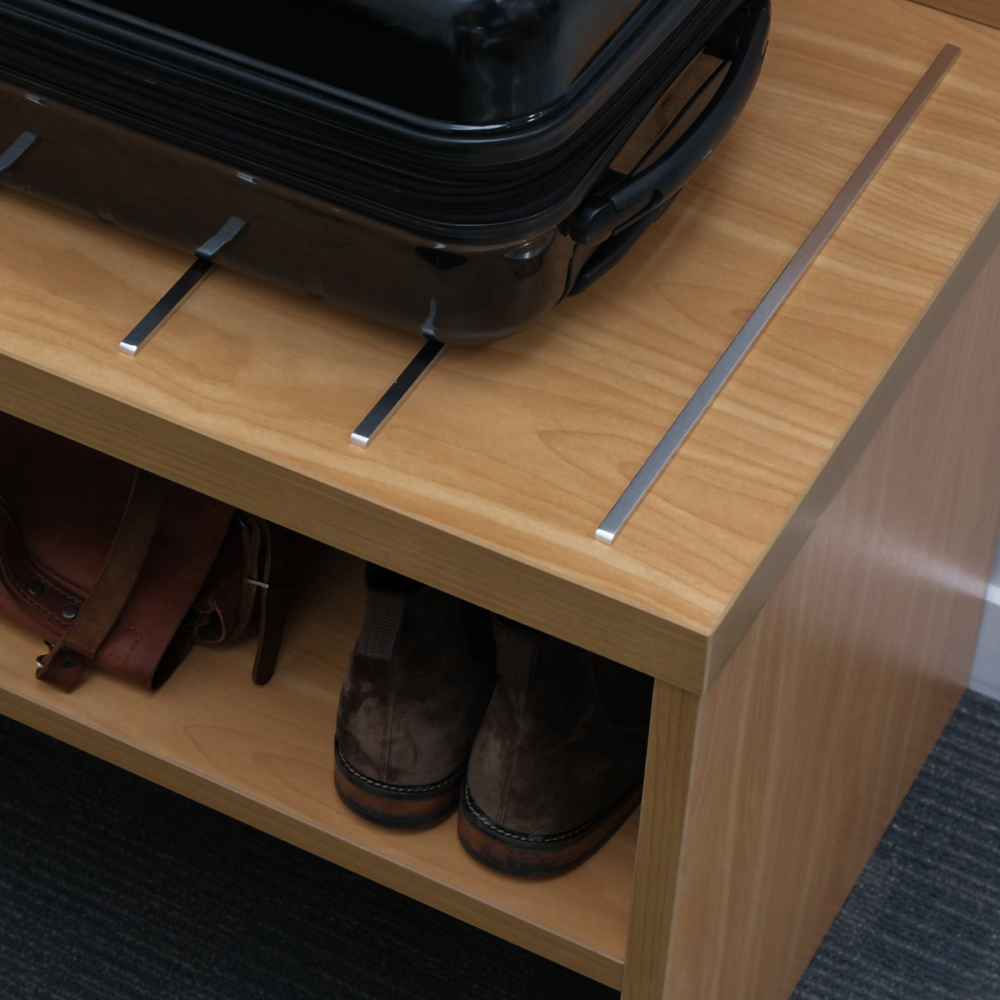 Bristol Luggage Rack - Dark Oak