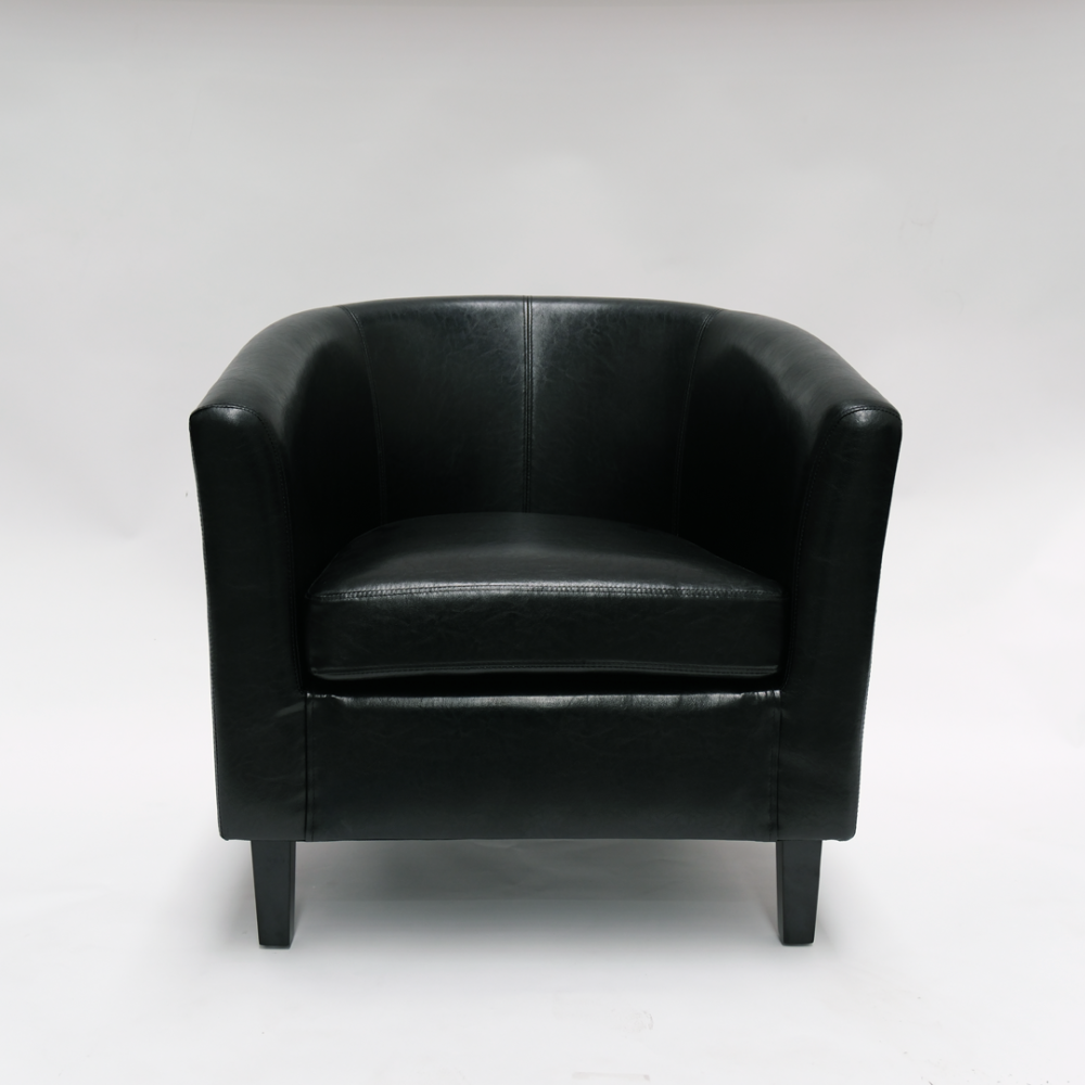 Tub Chair - Makers PU (Black)