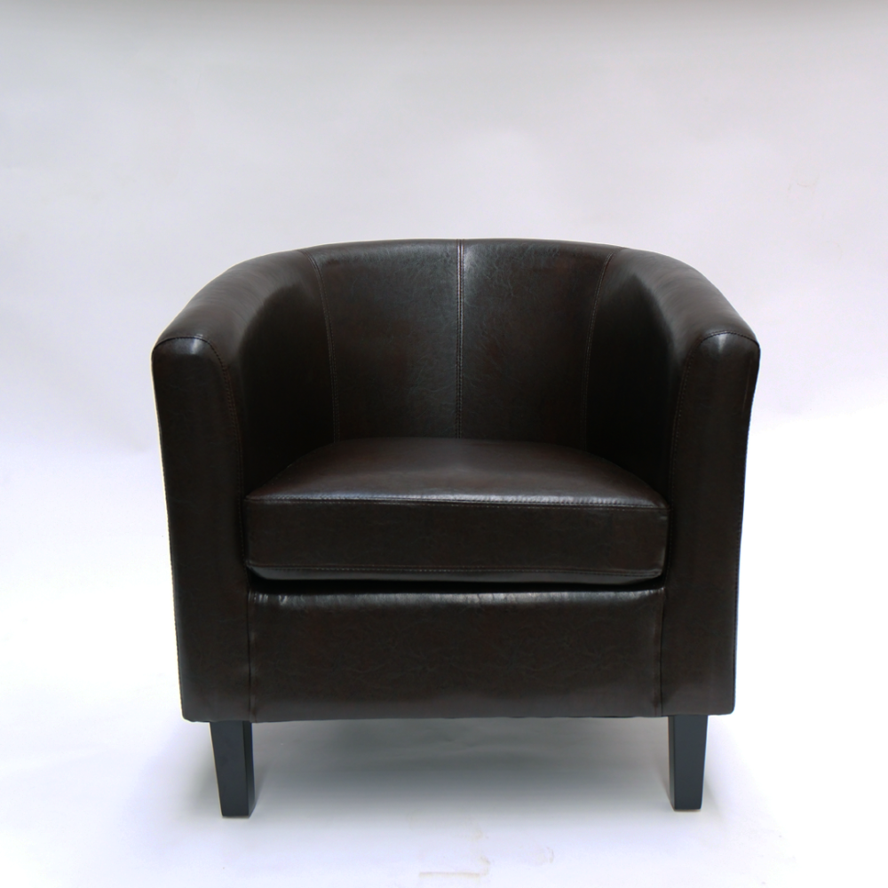 Tub Chair - Makers PU (Brown)