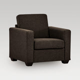 Makers Gregor Fabric Single Seater Sofa - Brown