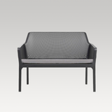 Net Bench With Cushion - Double (Charcoal)