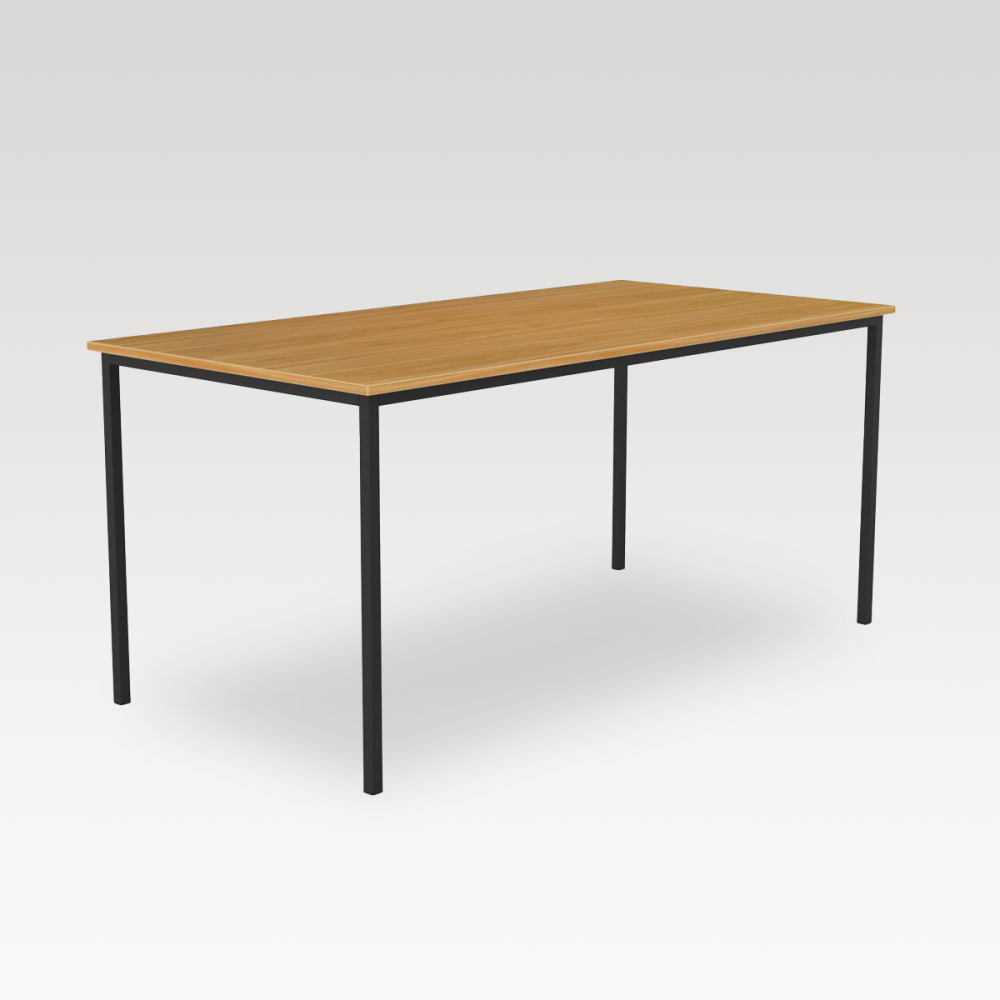 Canteen Table Steel Frame 1600mm x 800mm - Tawa