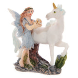 Set of 24 assorted Flower Fairy and Unicorn resin figures in a charming mini bag, perfect for themed parties and imaginative play.