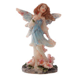 Set of 12 assorted Meadow Flower Fairy figurines, each 5.5cm tall, crafted from resin, perfect for whimsical decor.